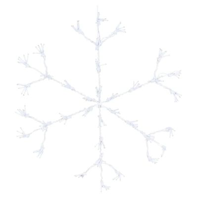 Ambiance Kerstverlichting met 216 LED's sneeuwvlok 60 cm