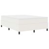 vidaXL Boxspringbed Cr&egrave;me en Wit 140 x 190 cm Katoen Stof