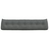 vidaXL Rugkussen Donkergrijs 200 x 24 x 50 cm Stof