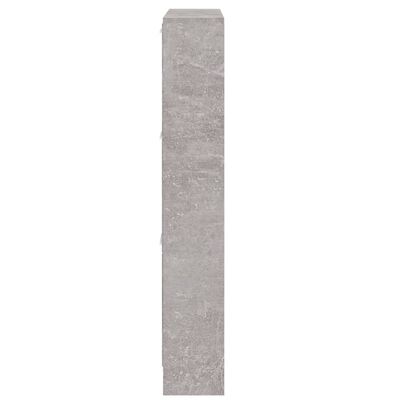 vidaXL Schoenenkast 59x17x108 cm bewerkt hout betongrijs
