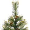 vidaXL Kunstmatige Scharnier Kerstboom met Cones Groen 120 cm