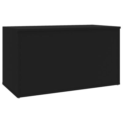 vidaXL Opbergkist 84x42x46 cm bewerkt hout zwart