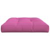 vidaXL Palletkussen 120x80x12 cm stof roze