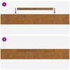 vidaXL Tuinrand 4 pcs Roestig 450 x 0.05 x 15 cm Weerbestendig staal
