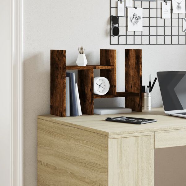 vidaXL Bureau organiser 34,5x15,5x35,5 cm hout gerookt eikenkleurig