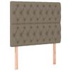 vidaXL Hoofdbord taupe 100x7x118/128 cm Stof