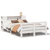 vidaXL Bedframe zonder matras massief grenenhout wit 150x200 cm