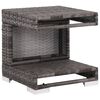 vidaXL 7-delige Loungeset met kussens poly rattan grijs