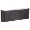 vidaXL Plantenbak verhoogd 120x24x40 cm poly rattan zwart