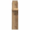 vidaXL Wandschappen 2 st 50x12x50 cm bewerkt hout artisanaal eiken