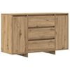 vidaXL Dressoir Artisan Eiken 120 x 41 x 75 cm Bewerkt hout