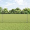 vidaXL Hecke met palen Grijs 1.5 x 10 m Staal