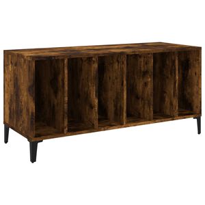 vidaXL Platenkast 100x38x48 cm bewerkt hout gerookt eikenkleurig