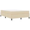 vidaXL Boxspringbed Cr&egrave;me 160 x 200 cm Stof