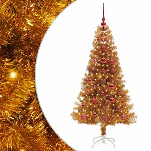 vidaXL Kerstboom Goud 120 cm PET