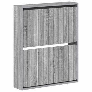vidaXL Wandgemonteerde Schoenkast ZWOLLE 71 x 17 x 86 cm Bewerkt hout