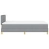 vidaXL Boxspringbed met matras Lichtgrijs 120 x 190 cm Stof