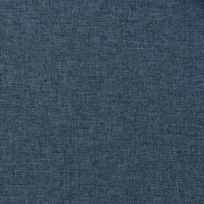 vidaXL Gordijn linnen-look verduisterend met ogen 290x245 cm blauw