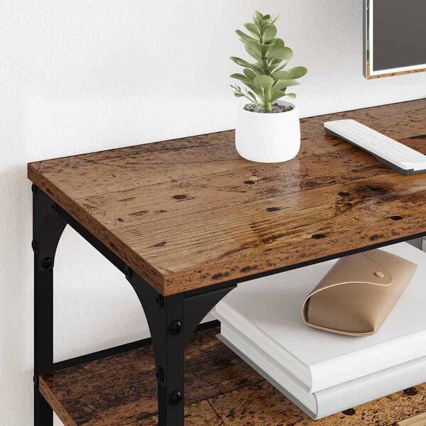 vidaXL TV-kast Oud Hout 200 x 30 x 50 cm Gemonteerd hout en ijzer