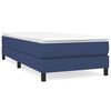 vidaXL Boxspring met matras stof blauw 100x200 cm