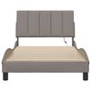vidaXL Bedframe zonder matras "Hanko" 100x200 cm stof taupe