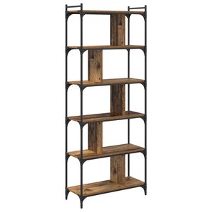 vidaXL Boekenkast 5-laags 76 x 32 x 192 cm Bewerkt hout Oud hout