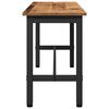 vidaXL Eetbank Oudhout 100 x 32,5 x 48,5 cm Engineered hout en staal