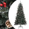 vidaXL Kunstkerstboom met standaard 240 cm PVC groen