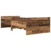 vidaXL Bedframe met lade Oud Hout 90 x 190 cm Massief grenenhout