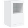 vidaXL Dressoir met LED-verlichting 142,5x37x67 cm wit