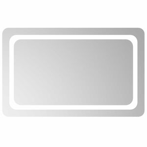 vidaXL LED Badkamer Spiegel Transparant 80 x 50 cm gehard glas