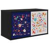 vidaXL Wandgemonteerd tv-meubel MAINZ 69 x 33 x 40 cm Zwart eiken