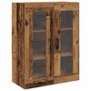 vidaXL Hoge kast 2 pcs Oudhout Bewerkt hout