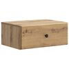 vidaXL Wandbeugel Bedkast met lade Artisanaal eiken 49 x 34,5 x 20 cm