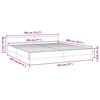 vidaXL Bedframe zonder matras stof donkerbruin 180x200 cm