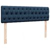 vidaXL Ottoman bed met matras en LED's 140x200cm stof blauw
