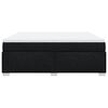 vidaXL Boxspring met matras stof zwart 180x200 cm