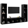 vidaXL Tv-meubelen 3 st 142,5x35x36,5 cm bewerkt hout wit