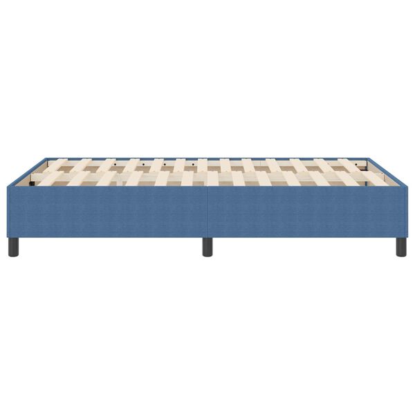 vidaXL Boxspring bed Blauw 120 x 190 cm Katoenen stof