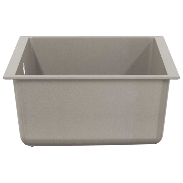 vidaXL Wasbak Grijs 530 x 460 mm 80% Kwarts en 20% Hars