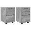 vidaXL Nachtkastjes 2 pcs Grijs Sonoma 30,5 x 30 x 43 cm Bewerkt hout