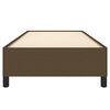 vidaXL Bedframe zonder matras 80x200 cm stof donkerbruin