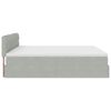 vidaXL Ottoman bed met matras 180x200cm fluweel lichtgrijs