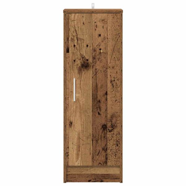 vidaXL Schoenenkast 32x35x92 cm bewerkt hout artisanaal eikenkleur