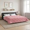 vidaXL Vol jaar dekbed Roze 240 x 260 cm Microfiber en Teddy fleece