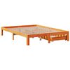 vidaXL Bedframe met lades massief grenenhout wasbruin 140x200 cm