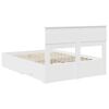 vidaXL Bedframe met hoofdeinde met lade Wit 140 x 190 cm Bewerkt hout
