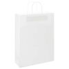 vidaXL Papieren zakken 50 st met hengsels 32x12x42 cm wit