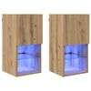 vidaXL Wandgemonteerde TV-kasten 2 st Artisan Eiken Bewerkt hout