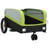 vidaXL Fietstrailer 30 kg ijzer zwart en groen